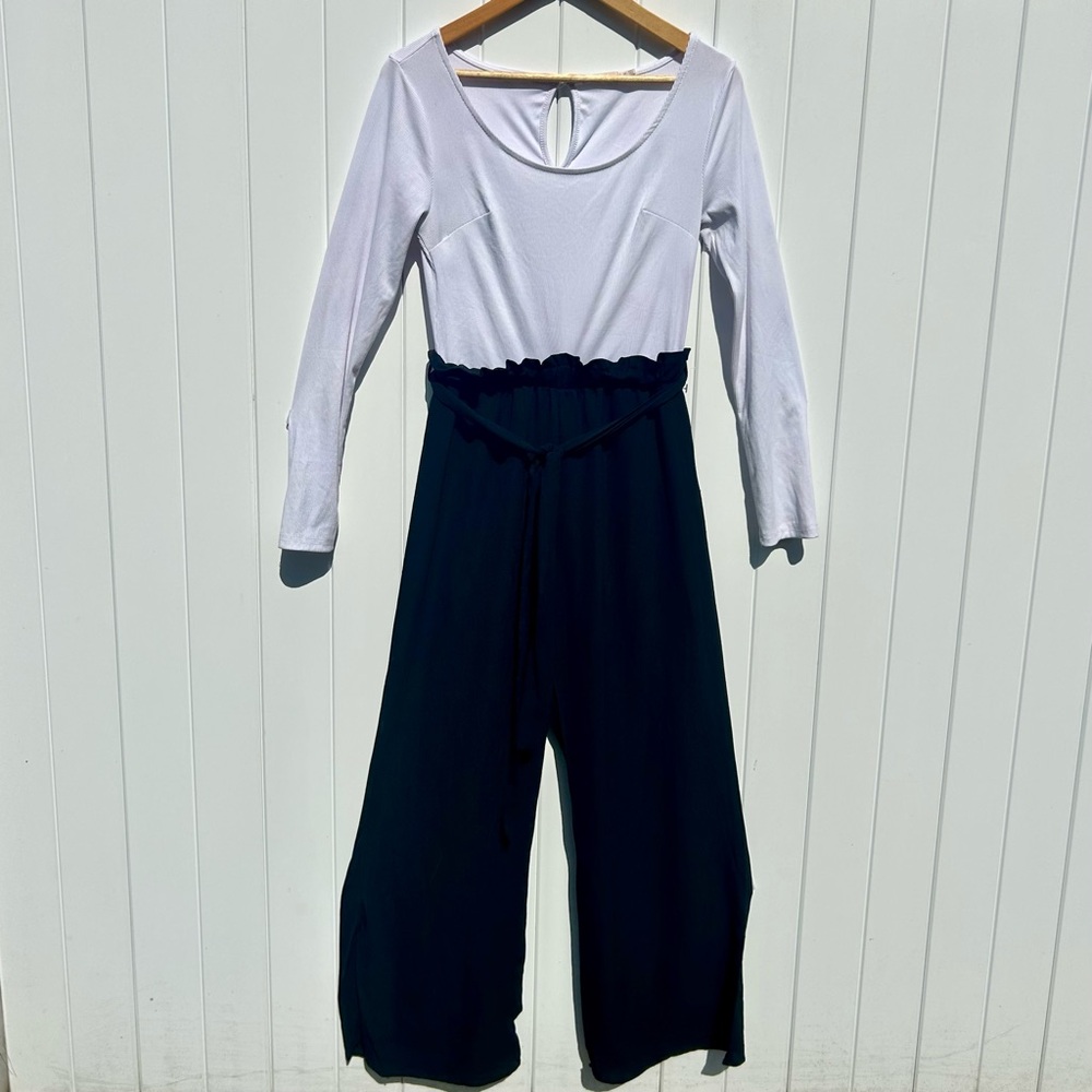 Black and White Women's Jumpsuit